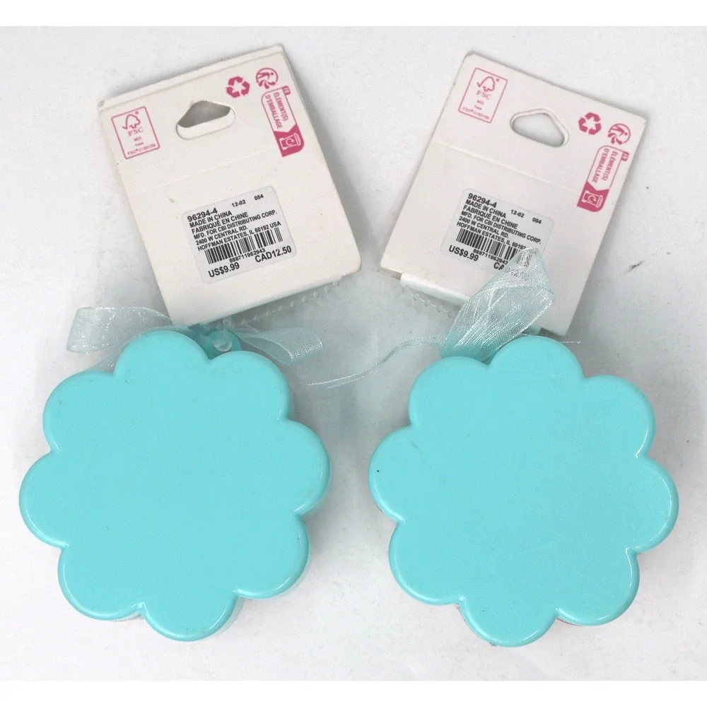 Claire's Club Flower Jewelry Case Girls OS Blue NWT Iridescent Daisy Set of 2